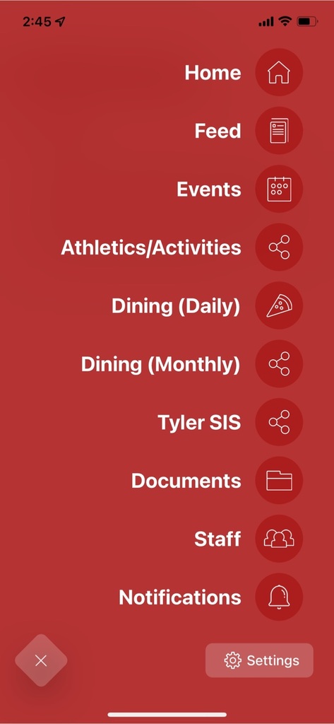 screen image of phone opened to app menu